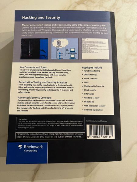 Hacking and security книга м'яка d-32 фото